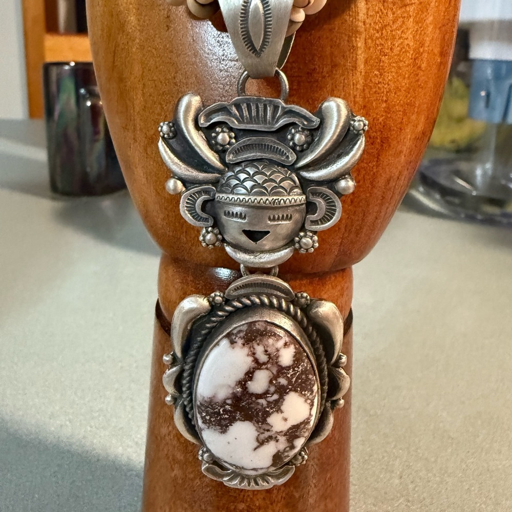 Native American Sterling Silver Spirit Girl Pendant